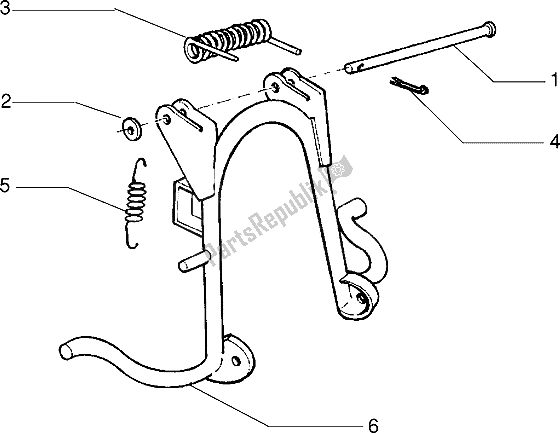 Tutte le parti per il In Piedi del Piaggio Velofax 50 1997