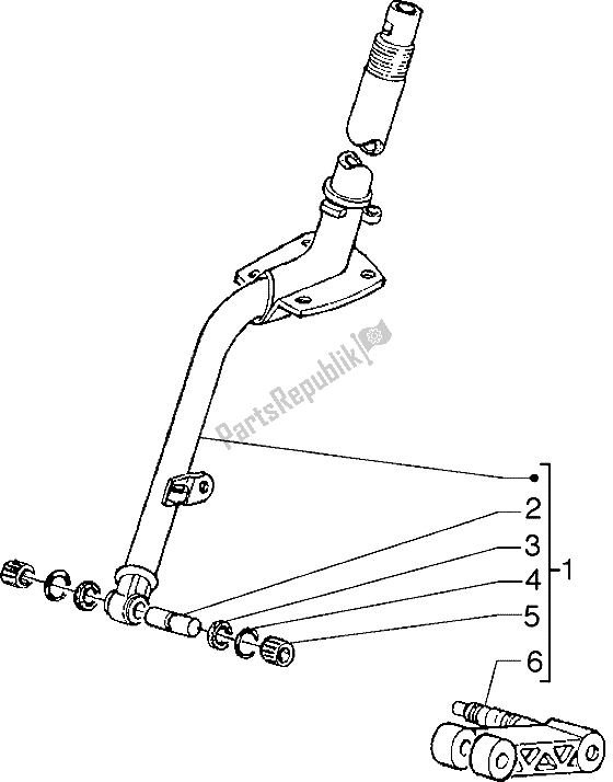 Toutes les pièces pour le Colonne De Direction du Piaggio Hexagon GTX 125 1999