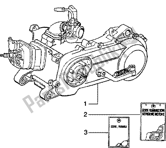 Toutes les pièces pour le Moteur du Piaggio ZIP SP 50 1996