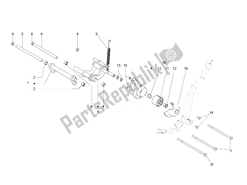 Wszystkie części do Wahliwe Rami? Piaggio Liberty 125 4T E3 2006