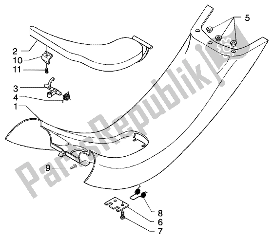 Wszystkie części do ? Rodkowa Cz??? Piaggio X9 250 Evolution 2000