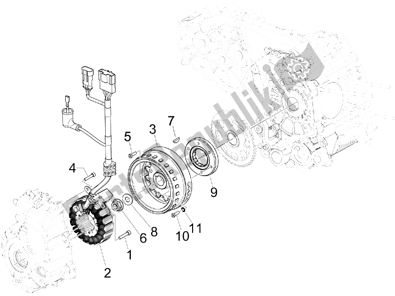 Todas las partes para Volante Magneto de Piaggio Beverly 250 2005