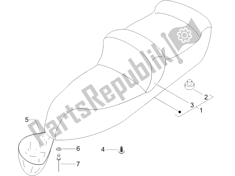 Toutes les pièces pour le Selle / Sièges du Piaggio X9 125 Evolution Potenziato UK 2006