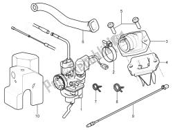 Carburettor, assembly - Union pipe