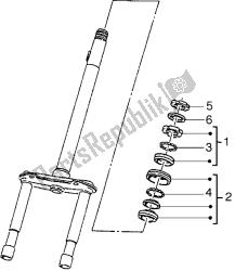 Steering bearing ball tracks