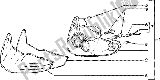 Toutes les pièces pour le Unité Optique du Piaggio Skipper 125 4T 2000