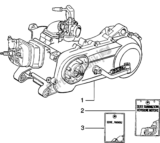 Toutes les pièces pour le Moteur du Piaggio ZIP SP H2O 50 1998