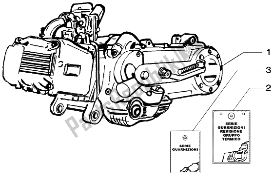 Toutes les pièces pour le Moteur du Piaggio Liberty 50 4T RST Delivery 2004