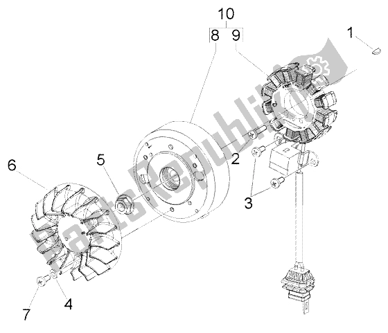 Toutes les pièces pour le Volant Magnéto du Piaggio Liberty 50 2T RST PTT AU D 2004