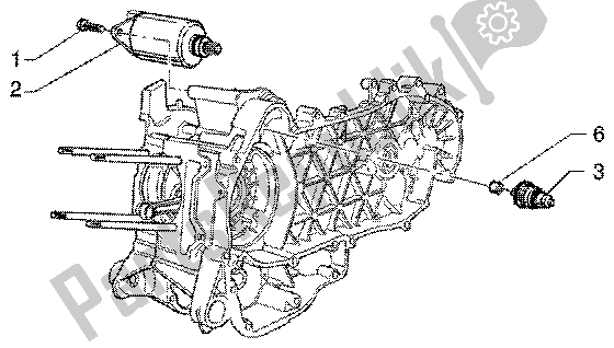 Todas las partes para Arrancador Eléctrico de Piaggio X9 180 Amalfi 2002