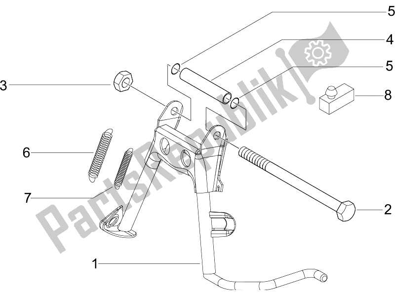 Tutte le parti per il Stand / S del Piaggio Liberty 50 4T Sport 2006