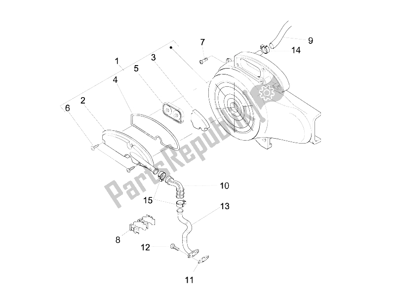 Toutes les pièces pour le Boîte à Air Secondaire du Piaggio Liberty 50 4T Delivery TNT 2009