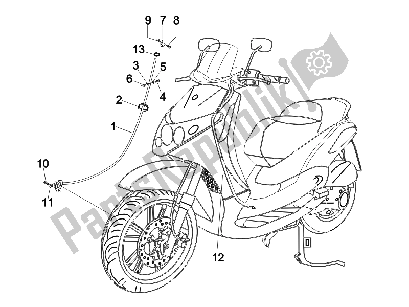 Toutes les pièces pour le Transmissions du Piaggio Beverly 125 Sport E3 2007