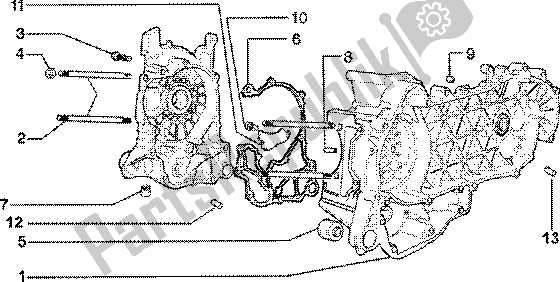 Toutes les pièces pour le Carter du Piaggio Liberty 150 Leader 1998