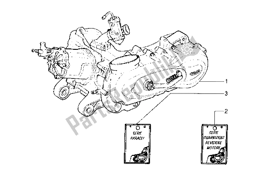 All parts for the Engine of the Piaggio Hexagon LXT 180 1998