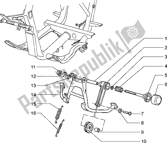 Wszystkie części do Stojak Elektryczny Piaggio Hexagon 125 1996