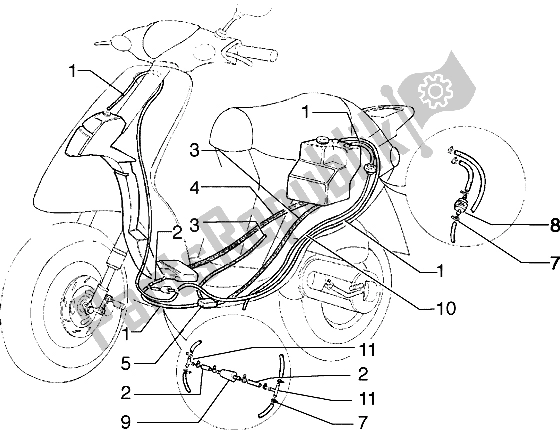 Tutte le parti per il Sistema Di Alimentazione Carburante del Piaggio Typhoon 125 X 2000