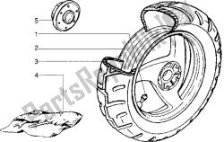 Rear wheel (Vehicle with rear drum brake)