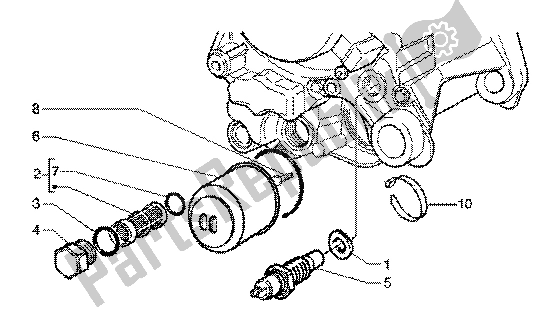 All parts for the Oil Filter of the Piaggio X9 125 SL 2006