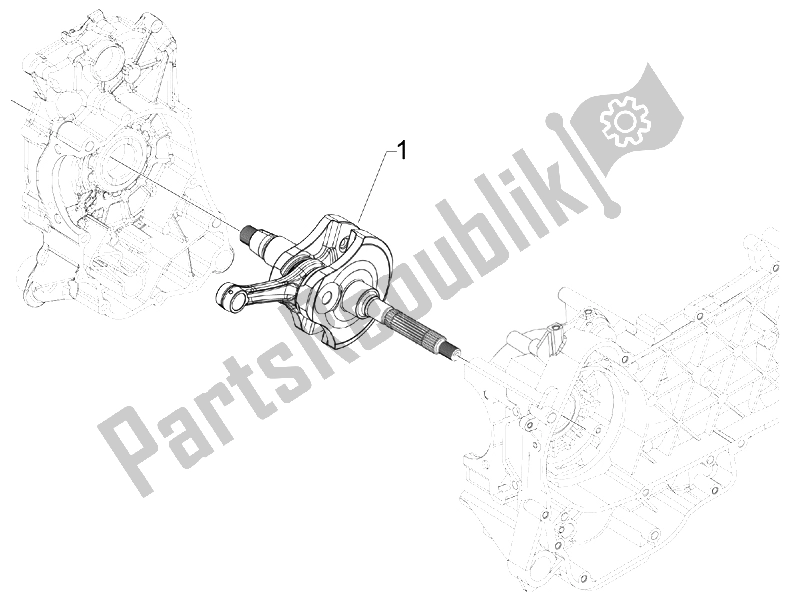 All parts for the Crankshaft of the Piaggio MP3 300 LT Business Sport ABS 2014
