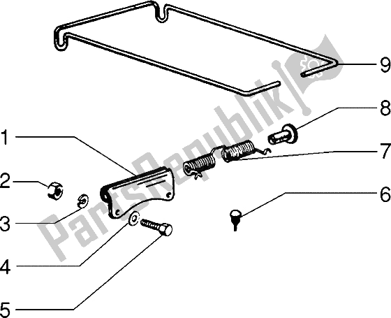 Todas las partes para Soporte de Piaggio Ciao M Y 99 1995