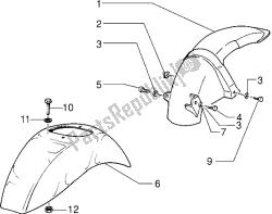 Front and rear mudguard