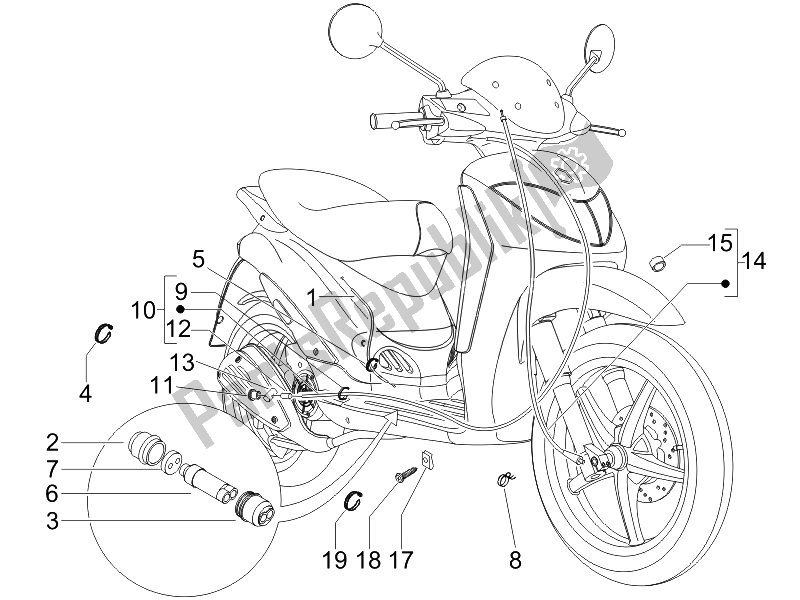 Toutes les pièces pour le Transmissions du Piaggio Liberty 50 2T Sport 2007