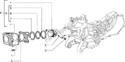 axe de cylindre-piston-poignet, assy