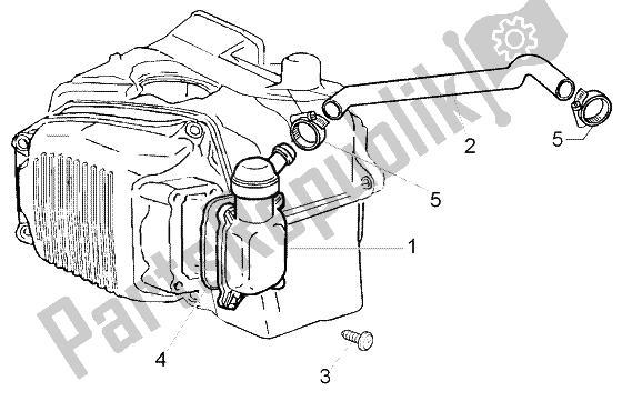 All parts for the Oil Drain Valve of the Piaggio FLY 150 4T 2004