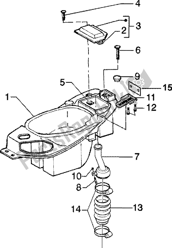 Alle onderdelen voor de Case Helm van de Piaggio ZIP 125 4T 2000