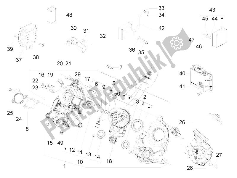 Toutes les pièces pour le Régulateurs De Tension - Unités De Commande électronique (ecu) - H. T. Bobine du Piaggio MP3 400 RL Touring 2011