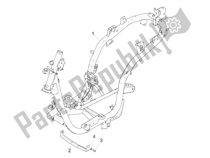 Alle onderdelen voor de Frame / Carrosserie van de Piaggio Medley 150 4T IE ABS Asia 2016