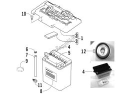 afstandsbedieningen - batterij - claxon