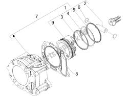 Cylinder-piston-wrist pin unit