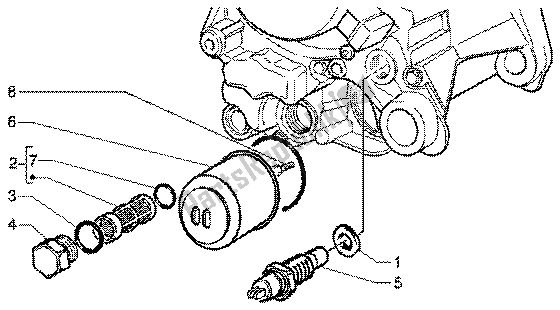 Todas las partes para Filtro De Aceite de Piaggio X9 180 Amalfi 2002