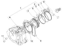 zespół cylindra-tłoka-przegubu przegubu