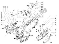 Central cover - Footrests