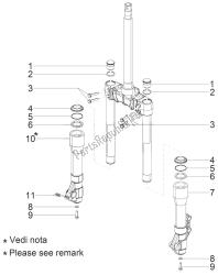 componenti della forcella (kayaba)