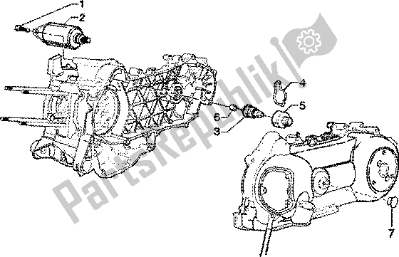 Toutes les pièces pour le Démarreur électrique du Piaggio Liberty 150 Leader 1998
