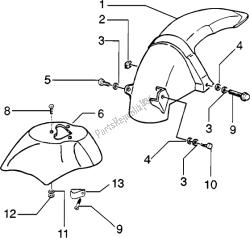 Front and rear mudguard