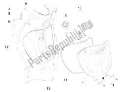 Front glove-box - Knee-guard panel