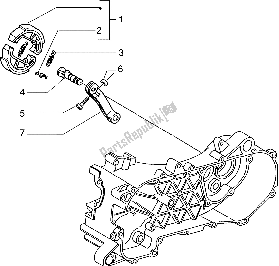 Toutes les pièces pour le Frein à Main du Piaggio ZIP Fast Rider RST 50 1996