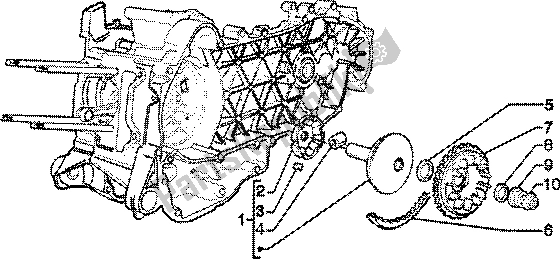 Toutes les pièces pour le Demi-poulie Motrice du Piaggio Skipper 150 4T 2000