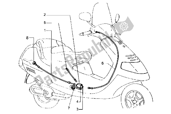 All parts for the Transmissions of the Piaggio Hexagon LX 125 1998