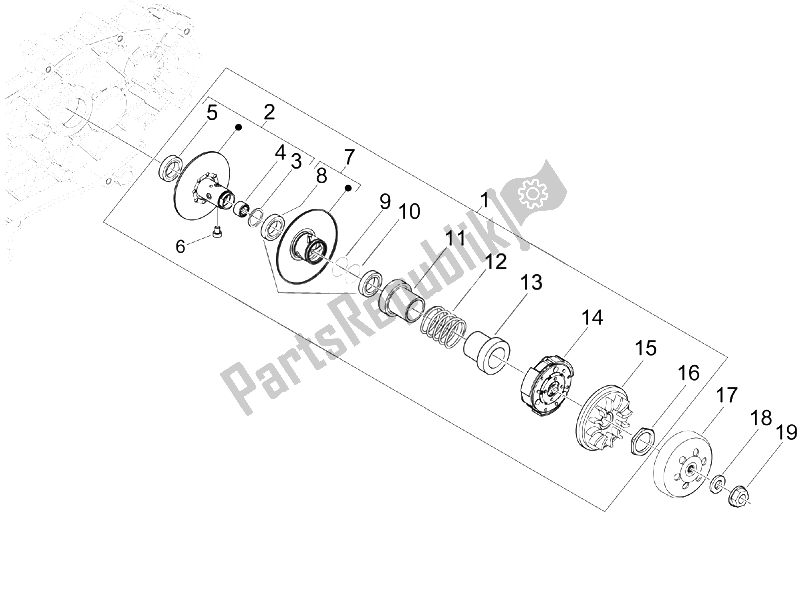 Toutes les pièces pour le Poulie Menée du Piaggio X7 250 IE Euro 3 2008