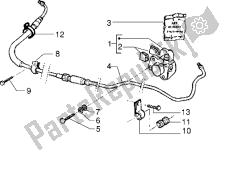 Rear brake caliper (Vehicle with rear hub brake)