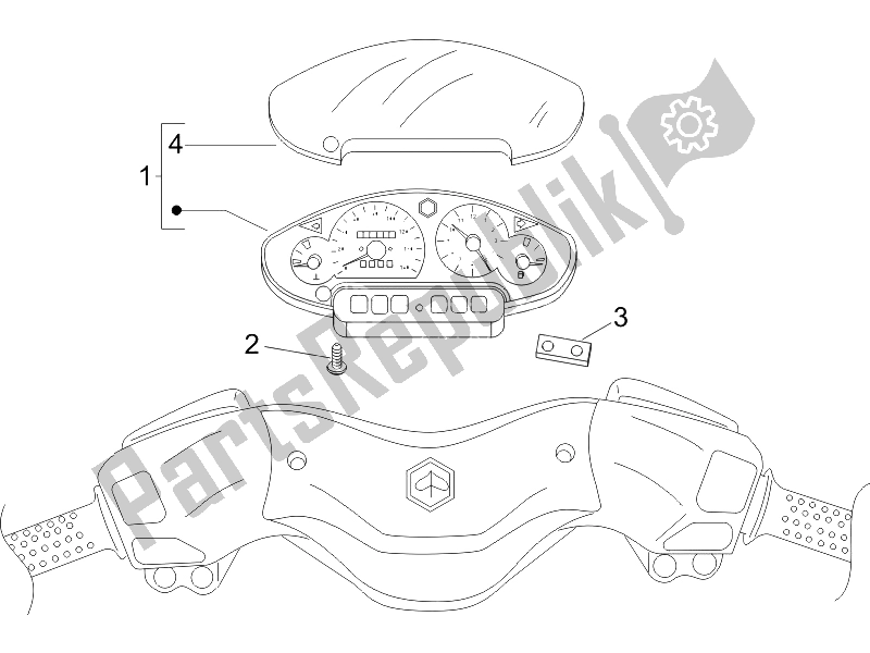 Toutes les pièces pour le Tableau De Bord Combiné du Piaggio X8 150 Street Euro 2 2006