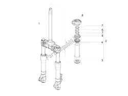 forcella / tubo sterzo - unità cuscinetto sterzo