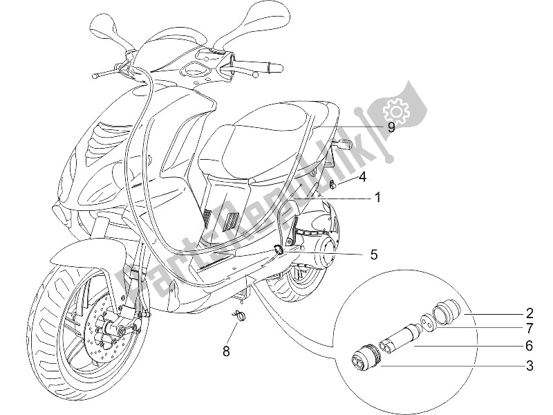 Toutes les pièces pour le Transmissions du Piaggio NRG Power DD H2O CH 50 2011