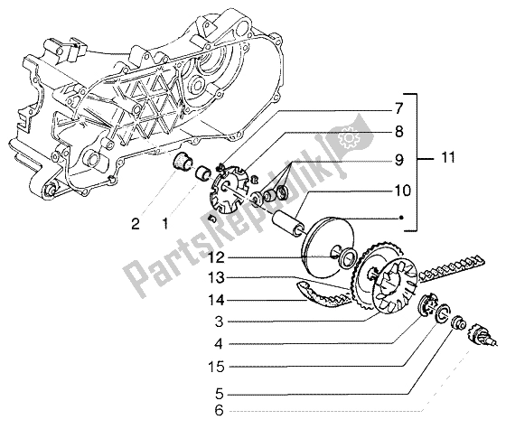 Tutte le parti per il Puleggia Motrice del Piaggio NRG Power DT 50 1998